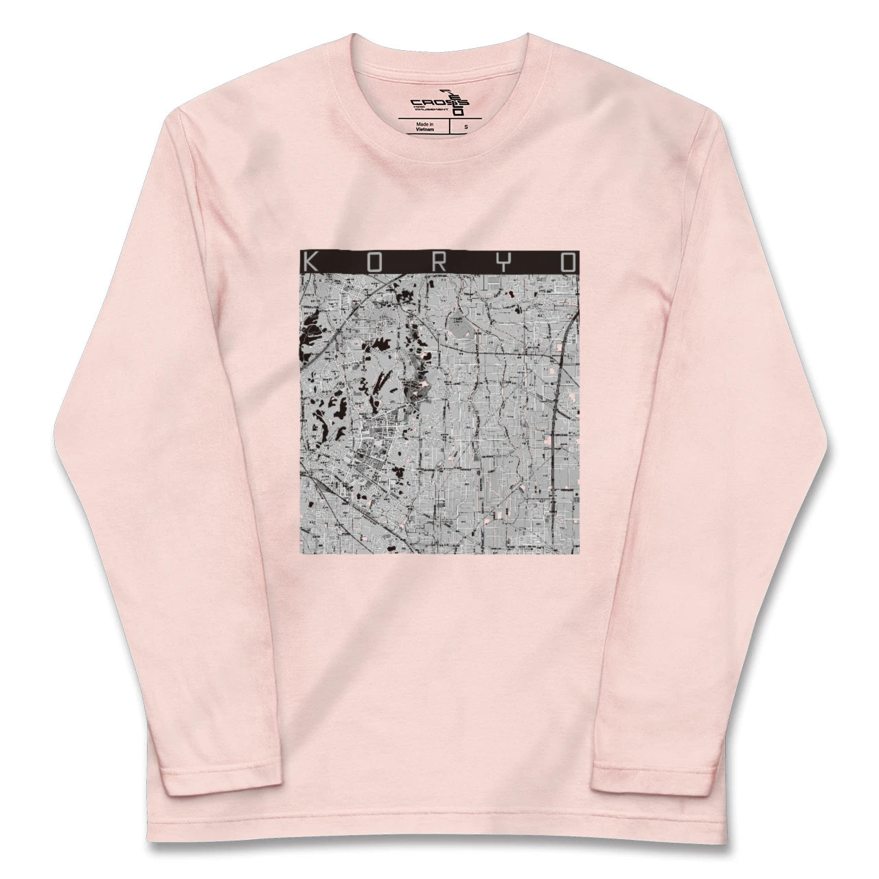 【広陵(奈良県)】地図柄ロングスリーブTシャツ