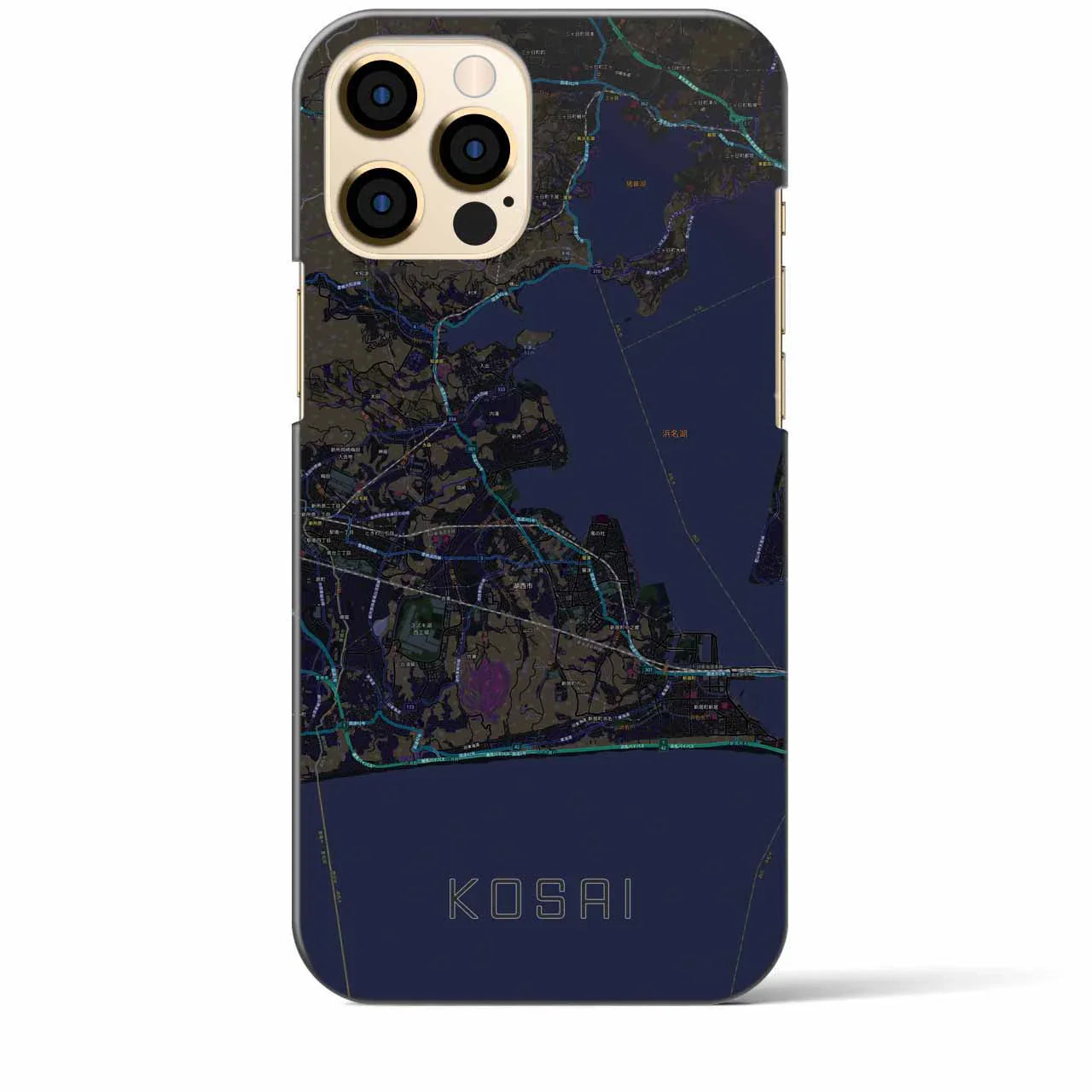 【湖西(静岡県)】地図柄iPhoneケース(バックカバータイプ)
