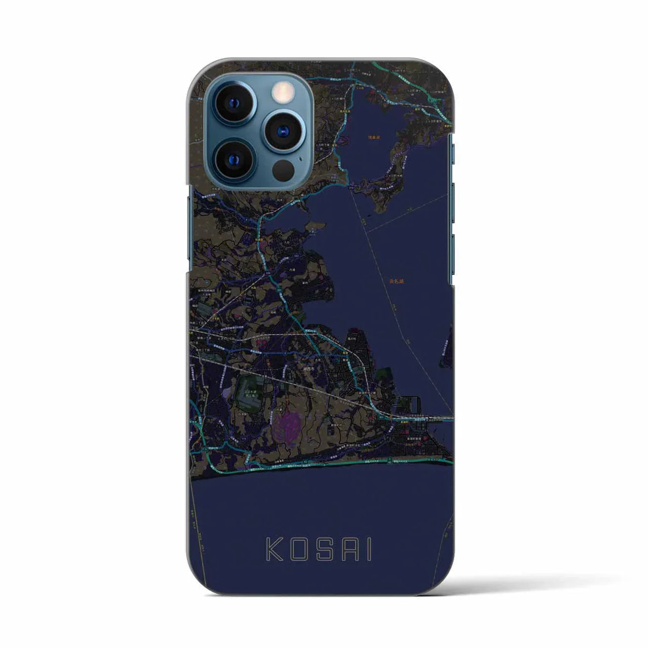【湖西(静岡県)】地図柄iPhoneケース(バックカバータイプ)