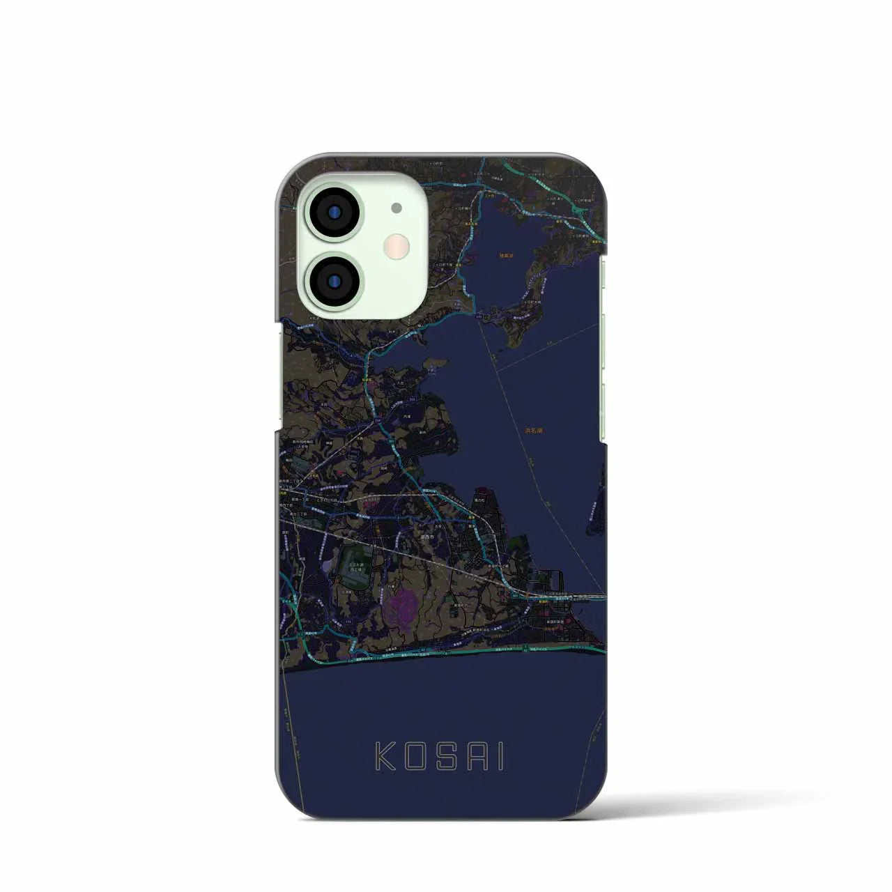 【湖西(静岡県)】地図柄iPhoneケース(バックカバータイプ)