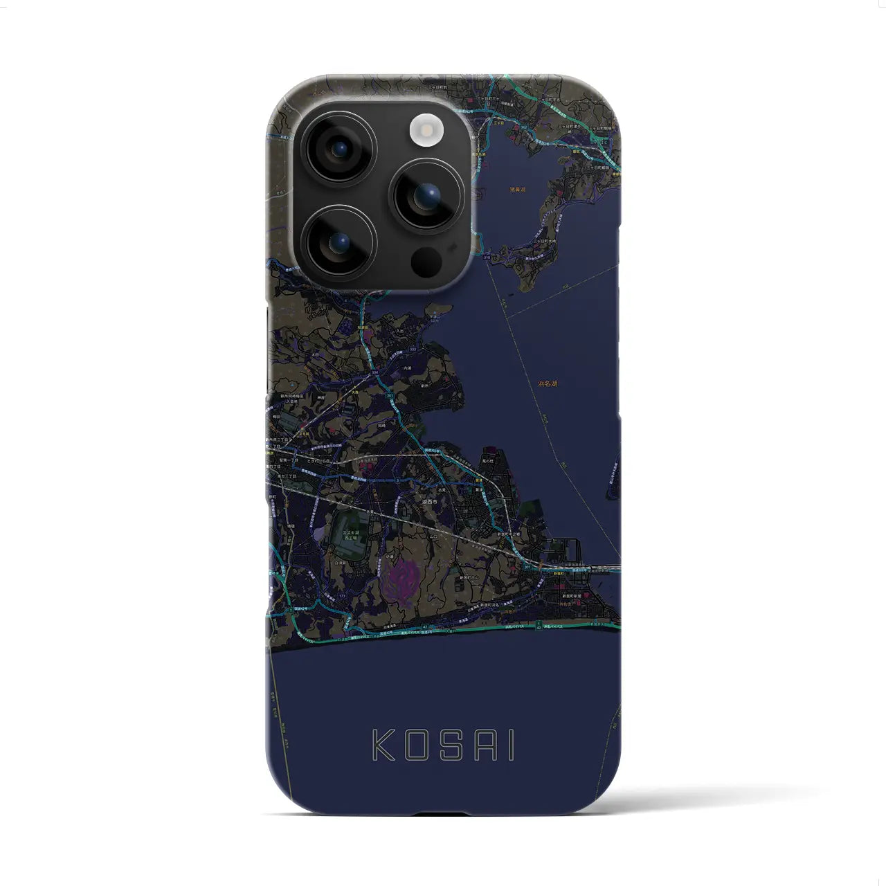 【湖西(静岡県)】地図柄iPhoneケース(バックカバータイプ)