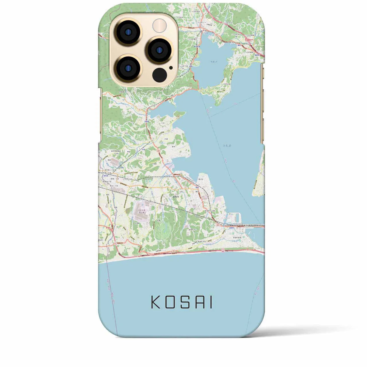 【湖西(静岡県)】地図柄iPhoneケース(バックカバータイプ)