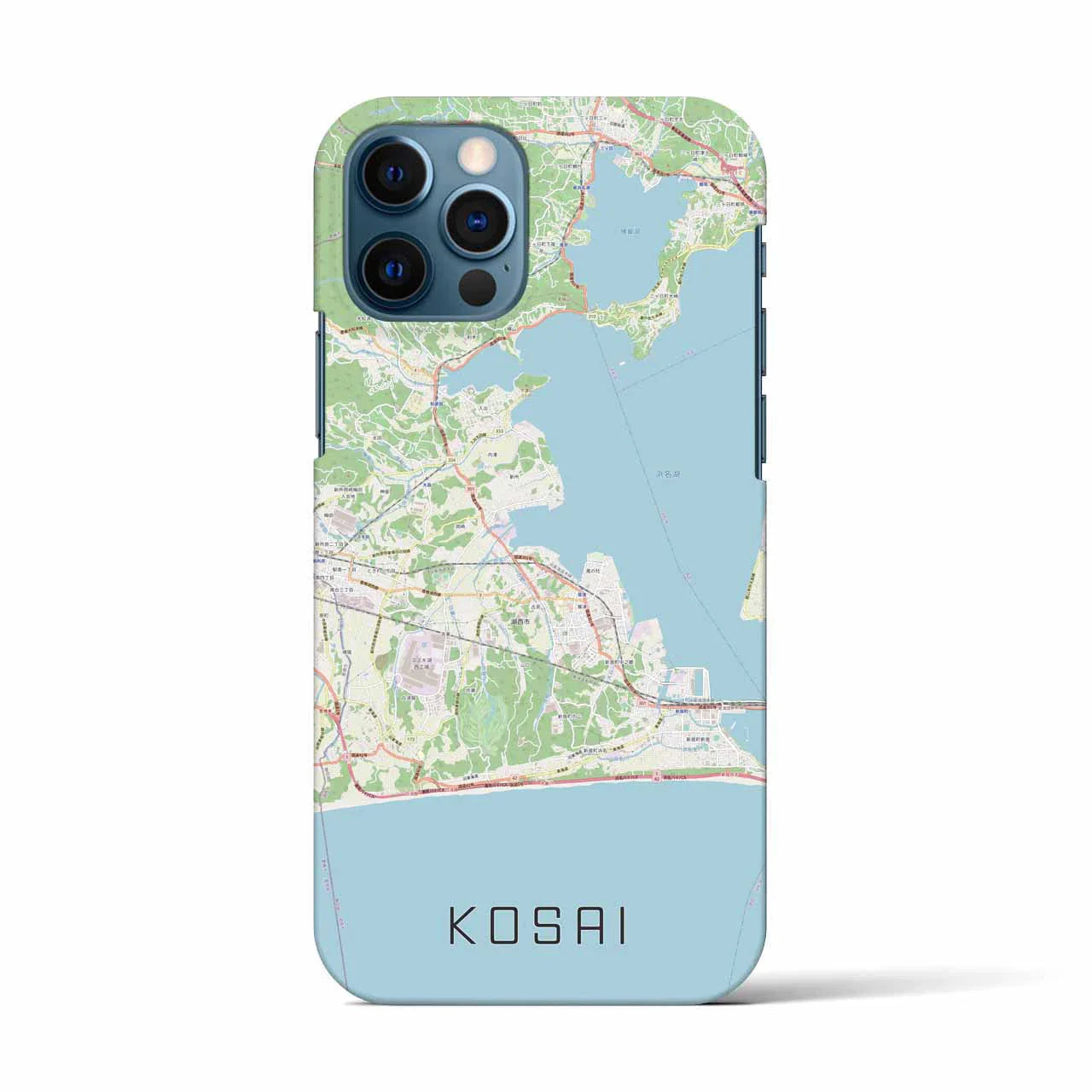 【湖西(静岡県)】地図柄iPhoneケース(バックカバータイプ)