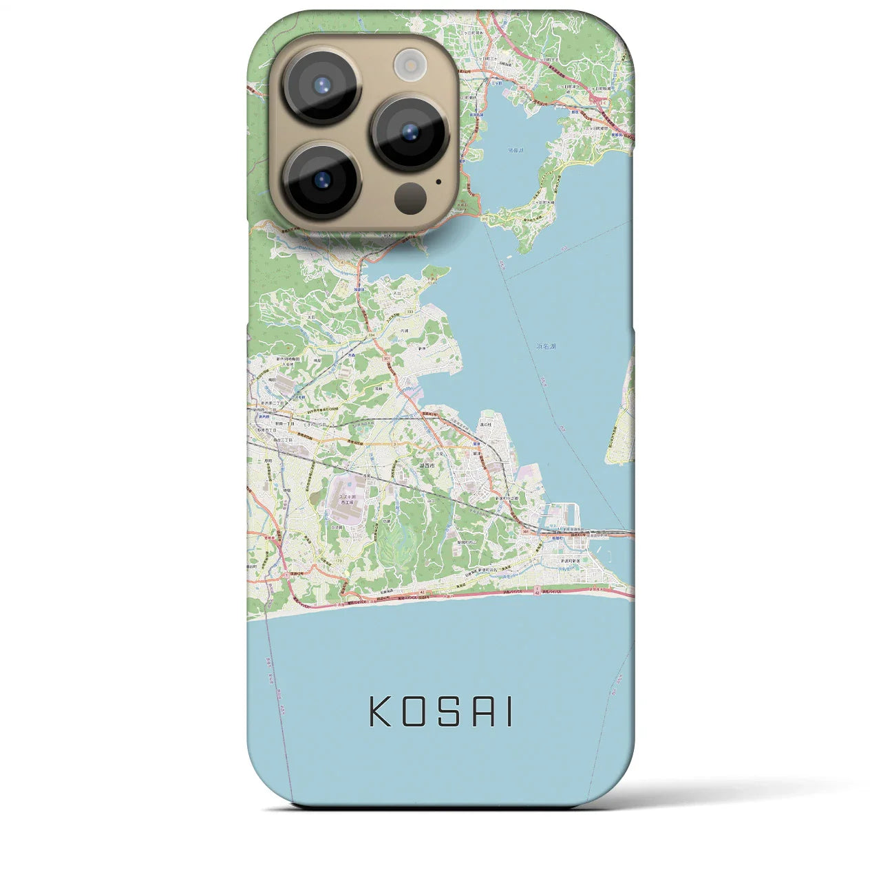 【湖西(静岡県)】地図柄iPhoneケース(バックカバータイプ)