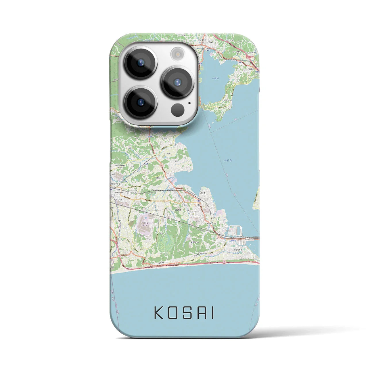 【湖西(静岡県)】地図柄iPhoneケース(バックカバータイプ)