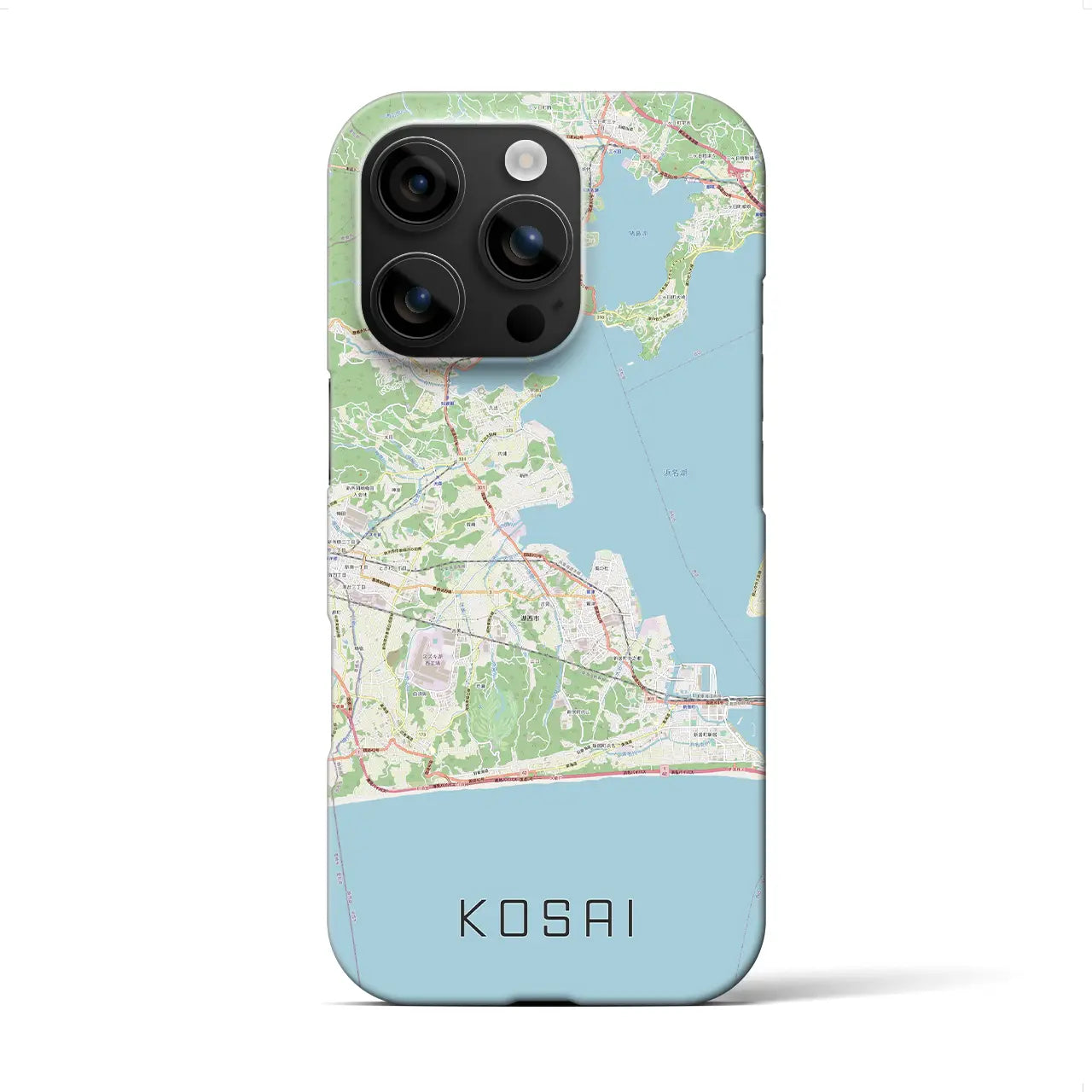 【湖西(静岡県)】地図柄iPhoneケース(バックカバータイプ)