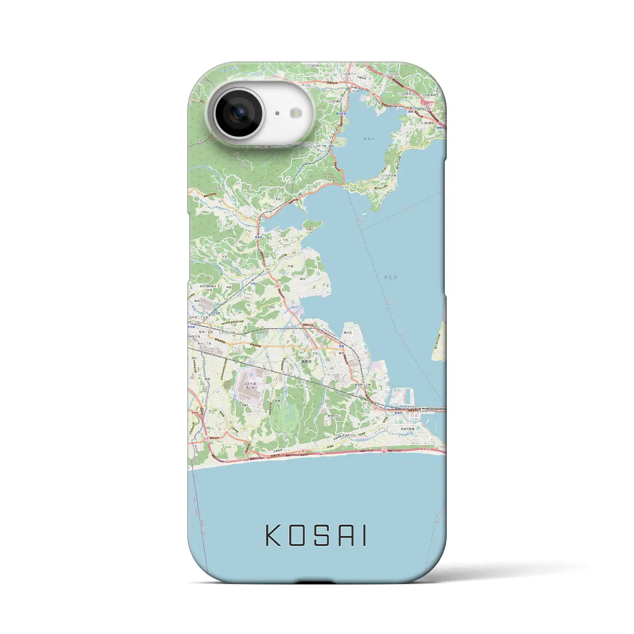 【湖西(静岡県)】地図柄iPhoneケース(バックカバータイプ)