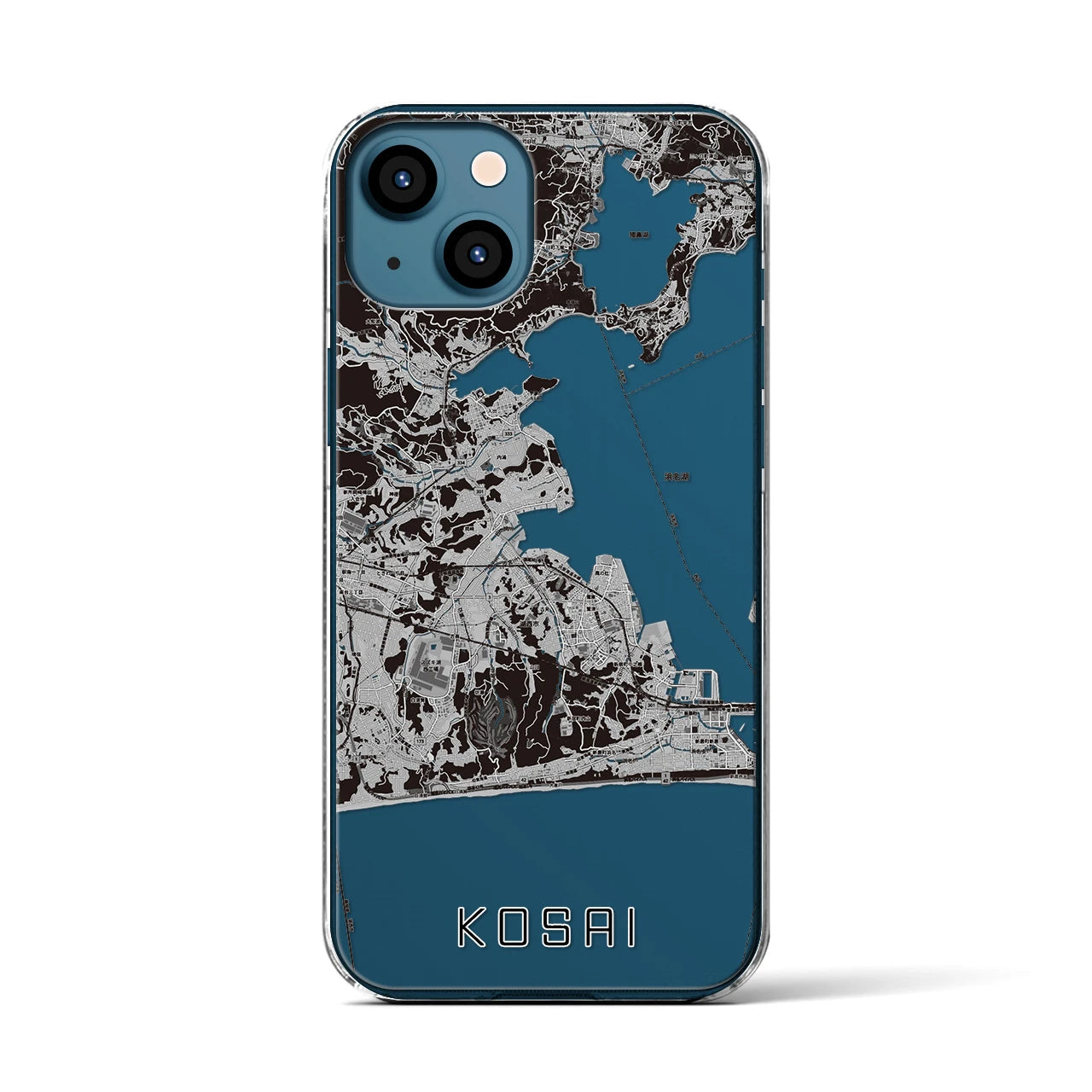 【湖西(静岡県)】地図柄iPhoneケース(クリアタイプ)