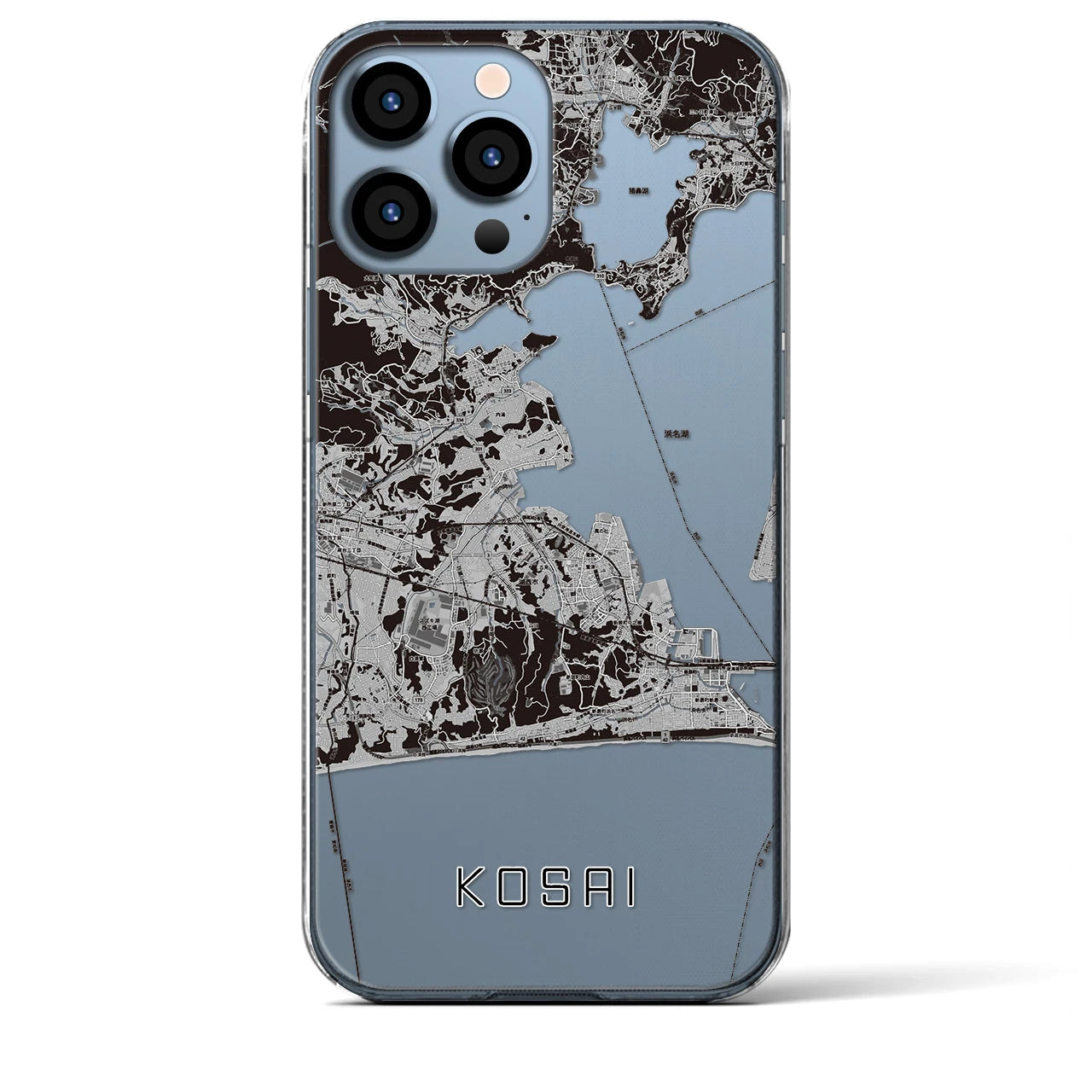 【湖西(静岡県)】地図柄iPhoneケース(クリアタイプ)