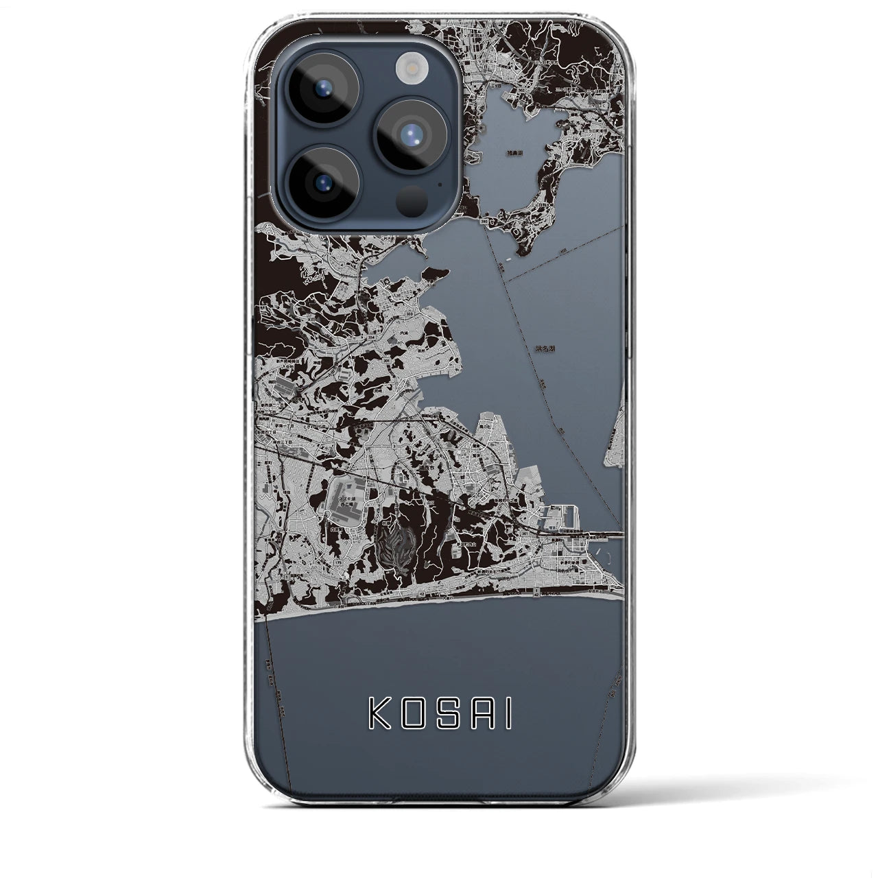 【湖西(静岡県)】地図柄iPhoneケース(クリアタイプ)