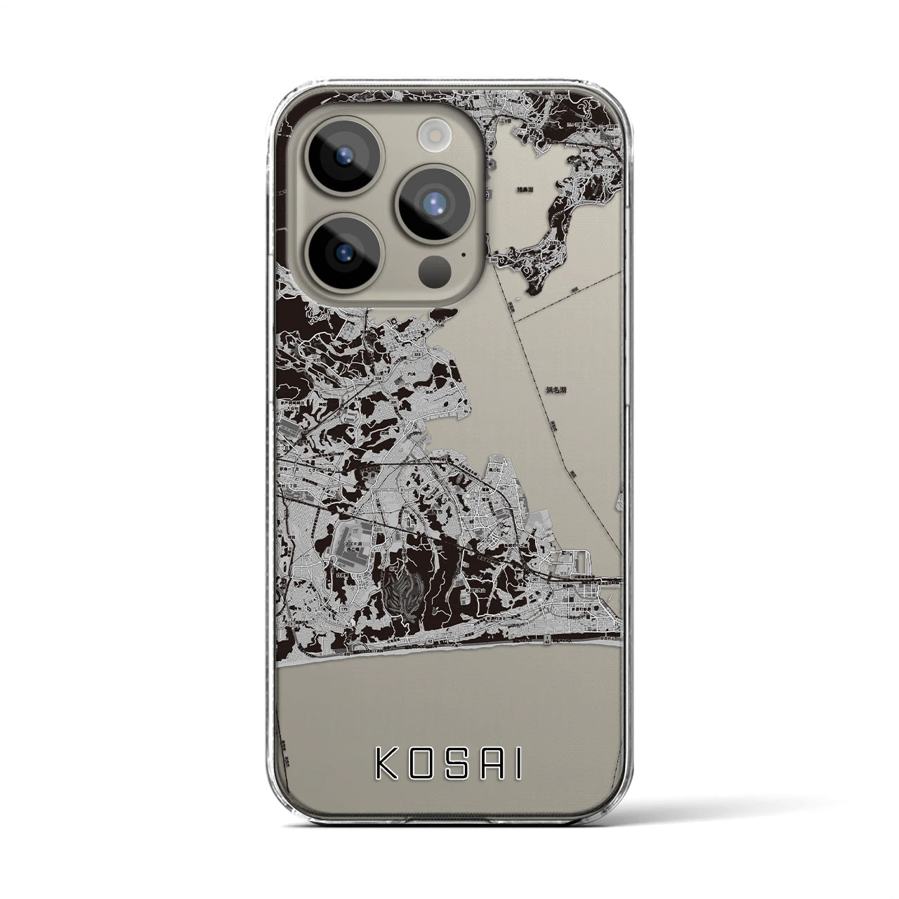 【湖西(静岡県)】地図柄iPhoneケース(クリアタイプ)