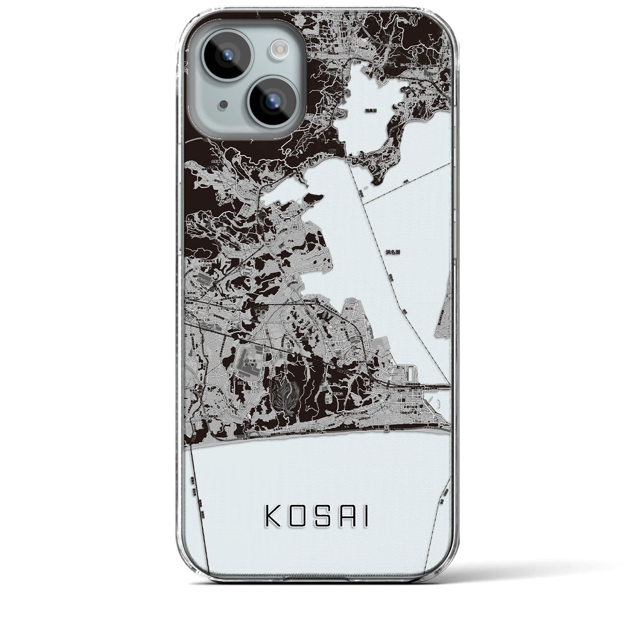 【湖西(静岡県)】地図柄iPhoneケース(クリアタイプ)