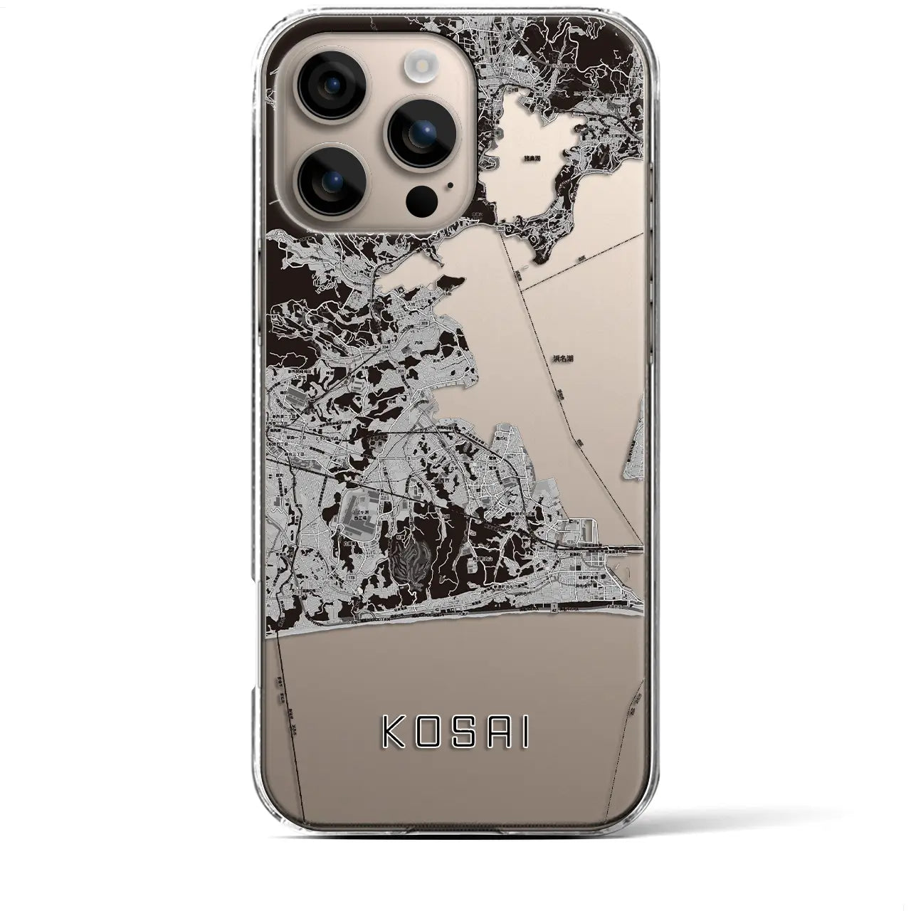 【湖西(静岡県)】地図柄iPhoneケース(クリアタイプ)