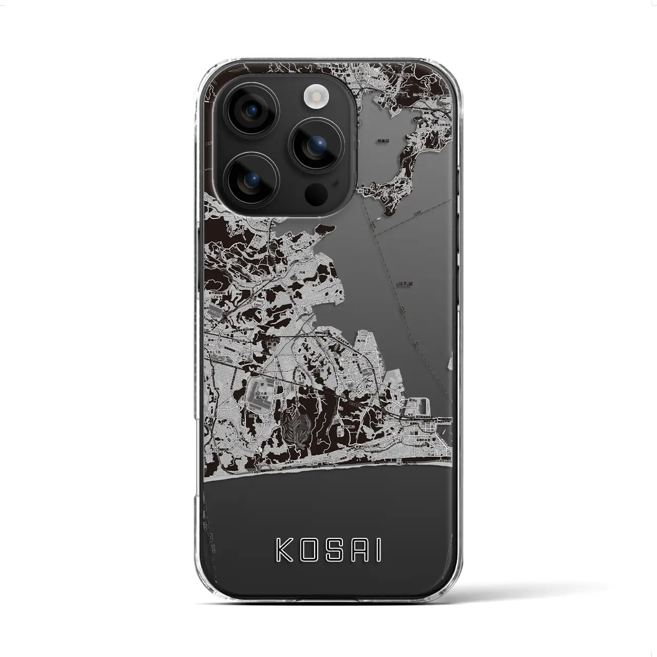 【湖西(静岡県)】地図柄iPhoneケース(クリアタイプ)