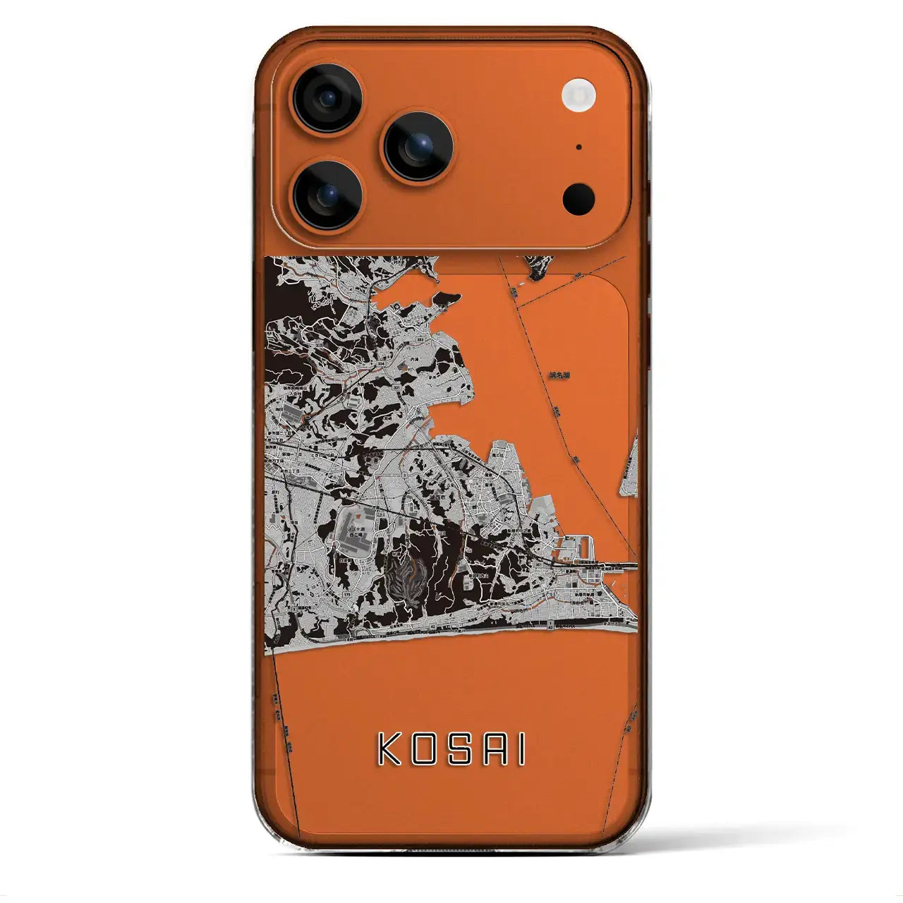 【湖西(静岡県)】地図柄iPhoneケース(クリアタイプ)