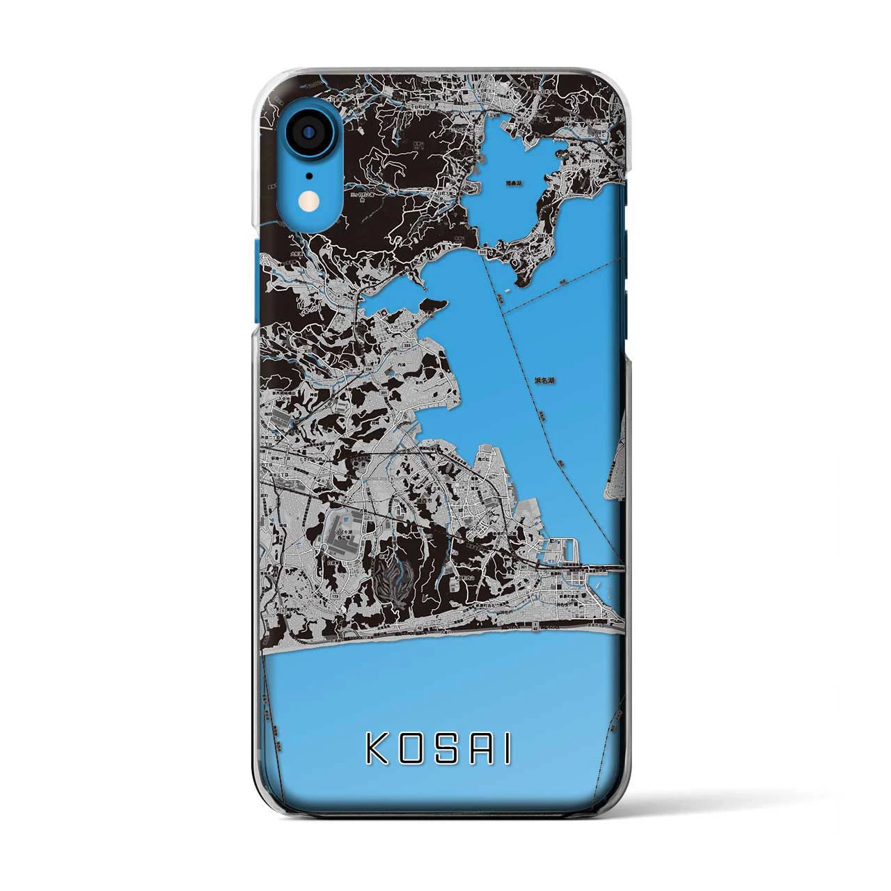 【湖西(静岡県)】地図柄iPhoneケース(クリアタイプ)