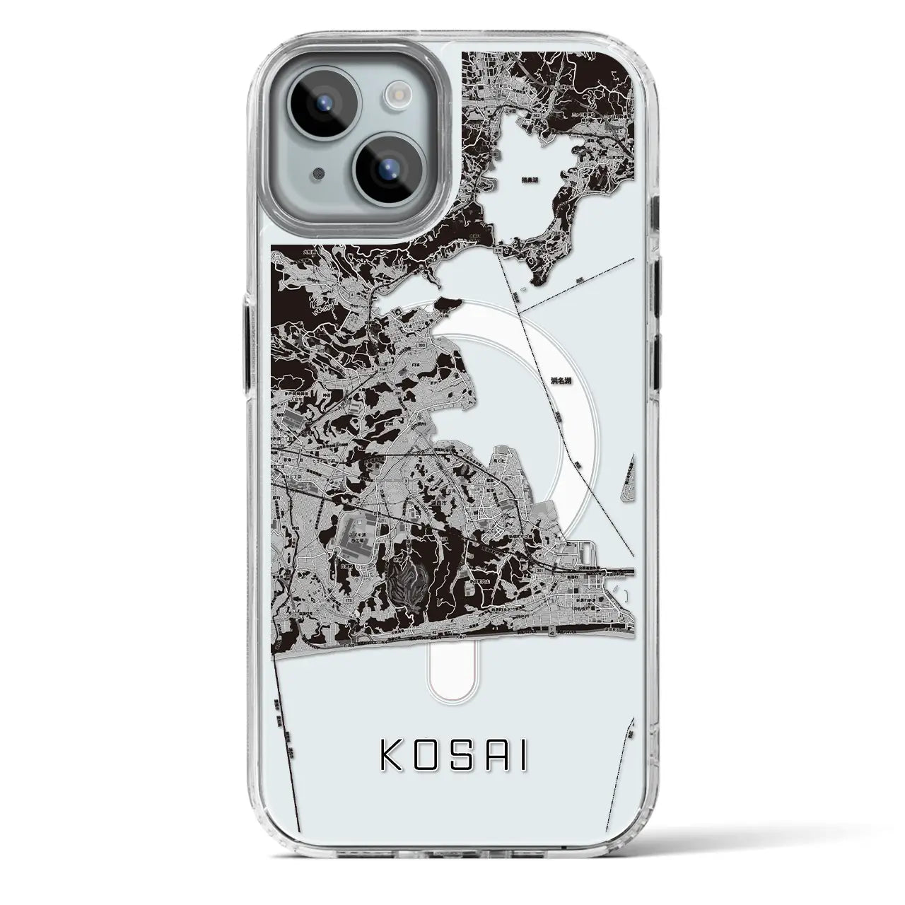 【湖西(静岡県)】地図柄iPhoneケース(MagSafeタイプ)