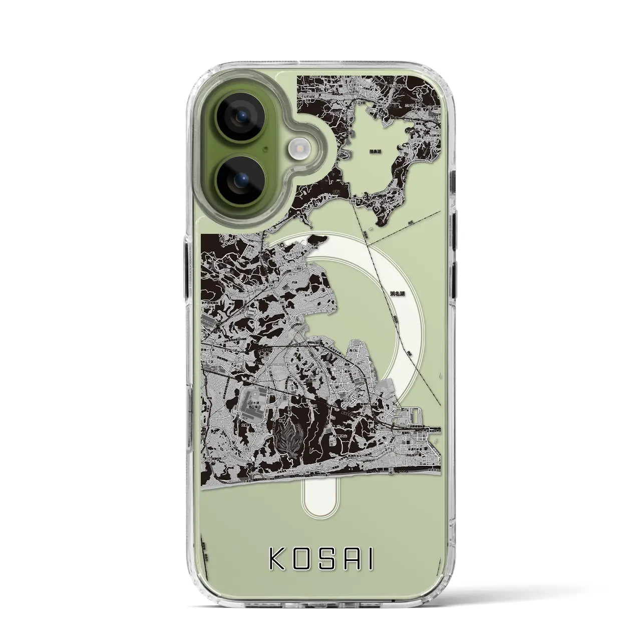 【湖西(静岡県)】地図柄iPhoneケース(MagSafeタイプ)
