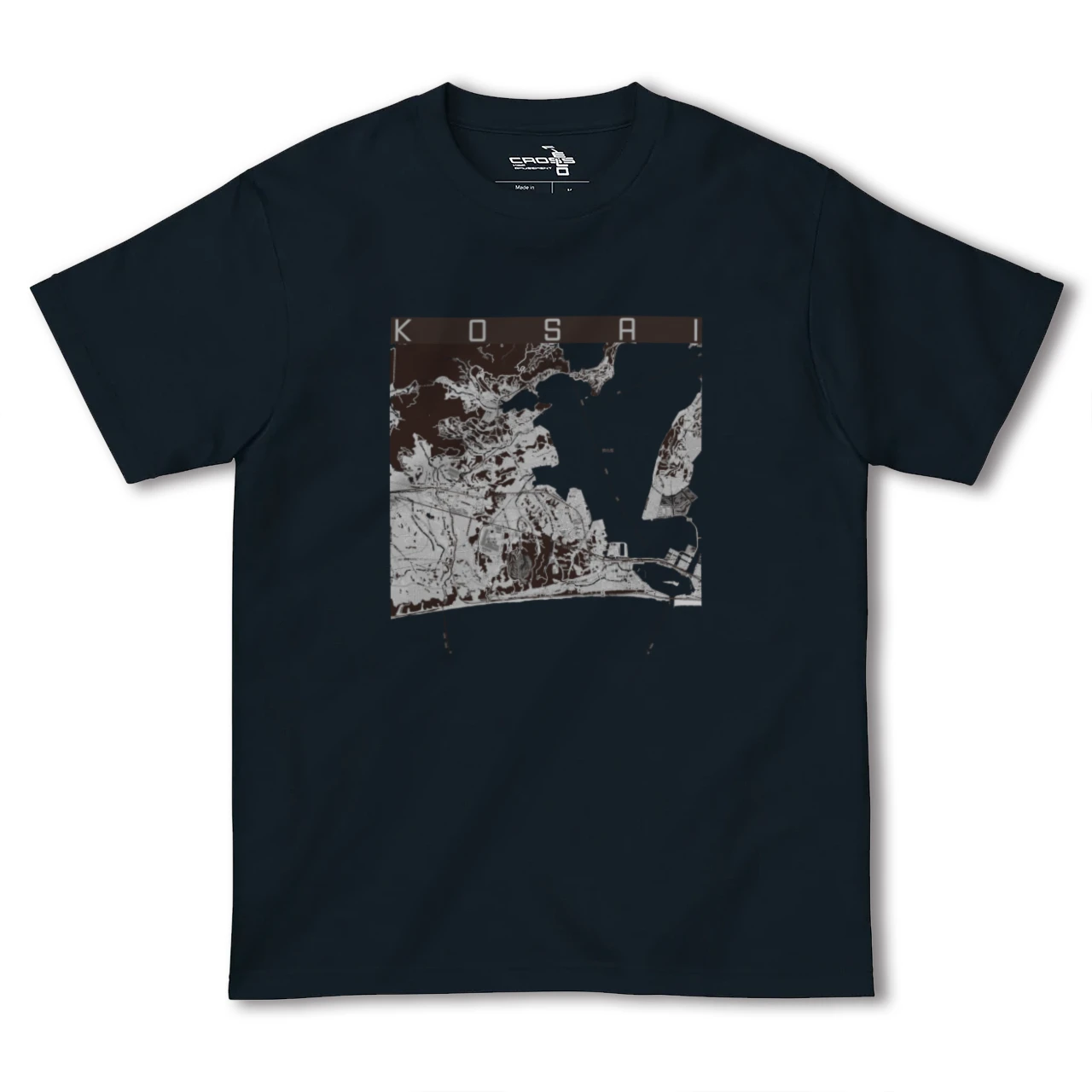 【湖西(静岡県)】地図柄ヘビーウェイトTシャツ