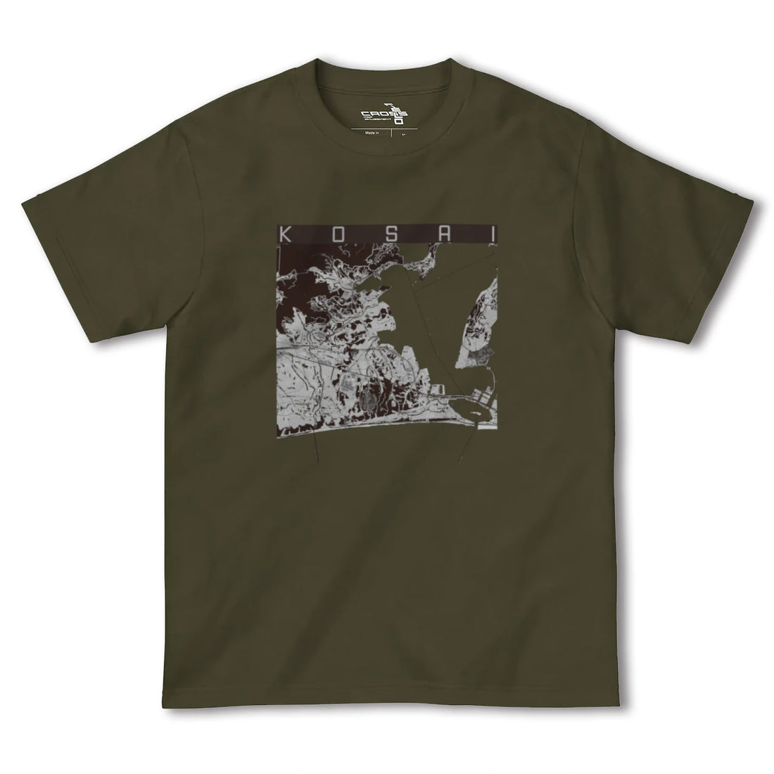 【湖西(静岡県)】地図柄ヘビーウェイトTシャツ