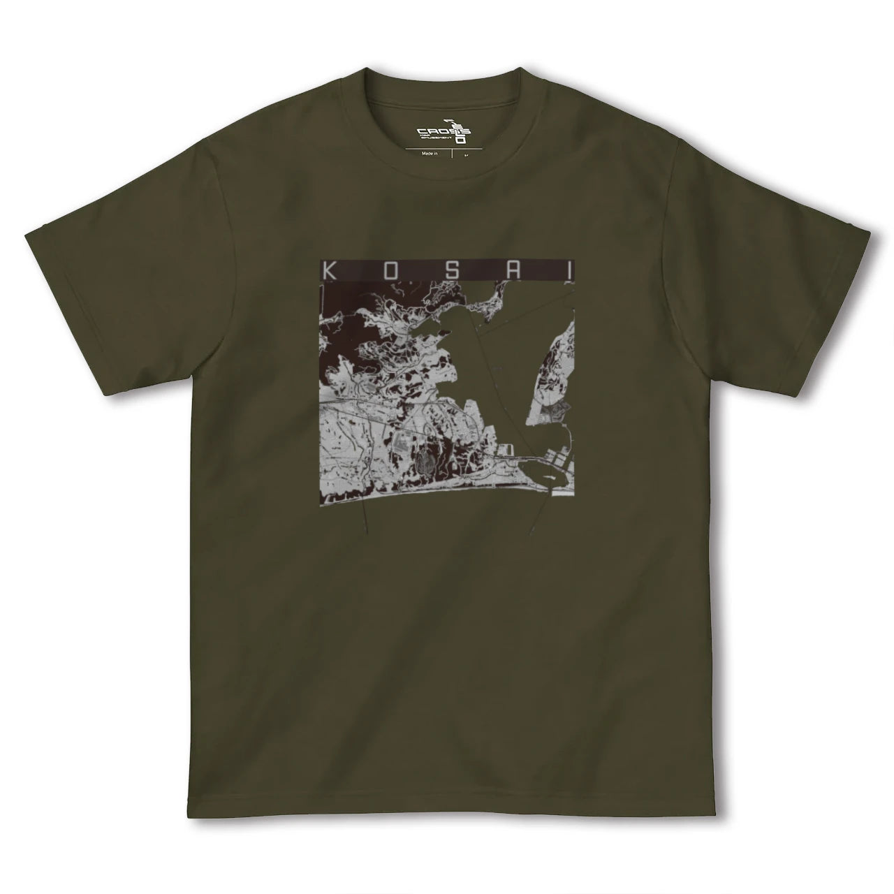【湖西(静岡県)】地図柄ヘビーウェイトTシャツ