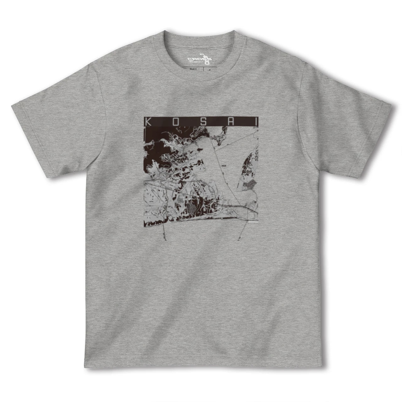 【湖西(静岡県)】地図柄ヘビーウェイトTシャツ