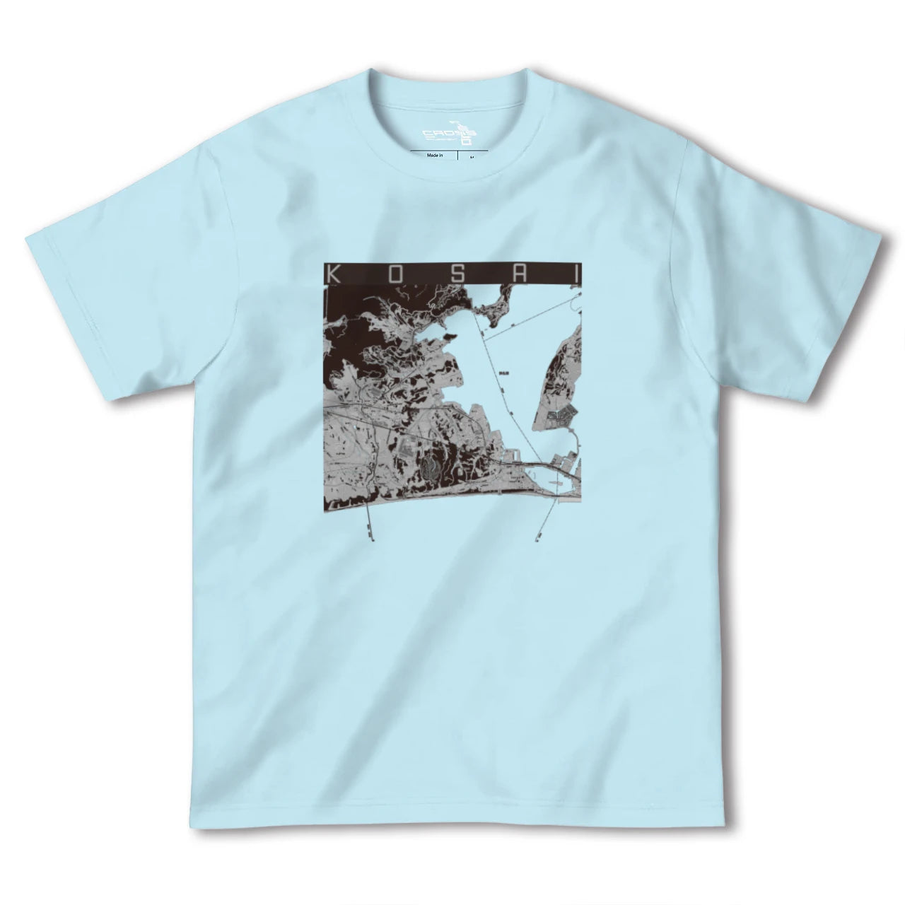 【湖西(静岡県)】地図柄ヘビーウェイトTシャツ