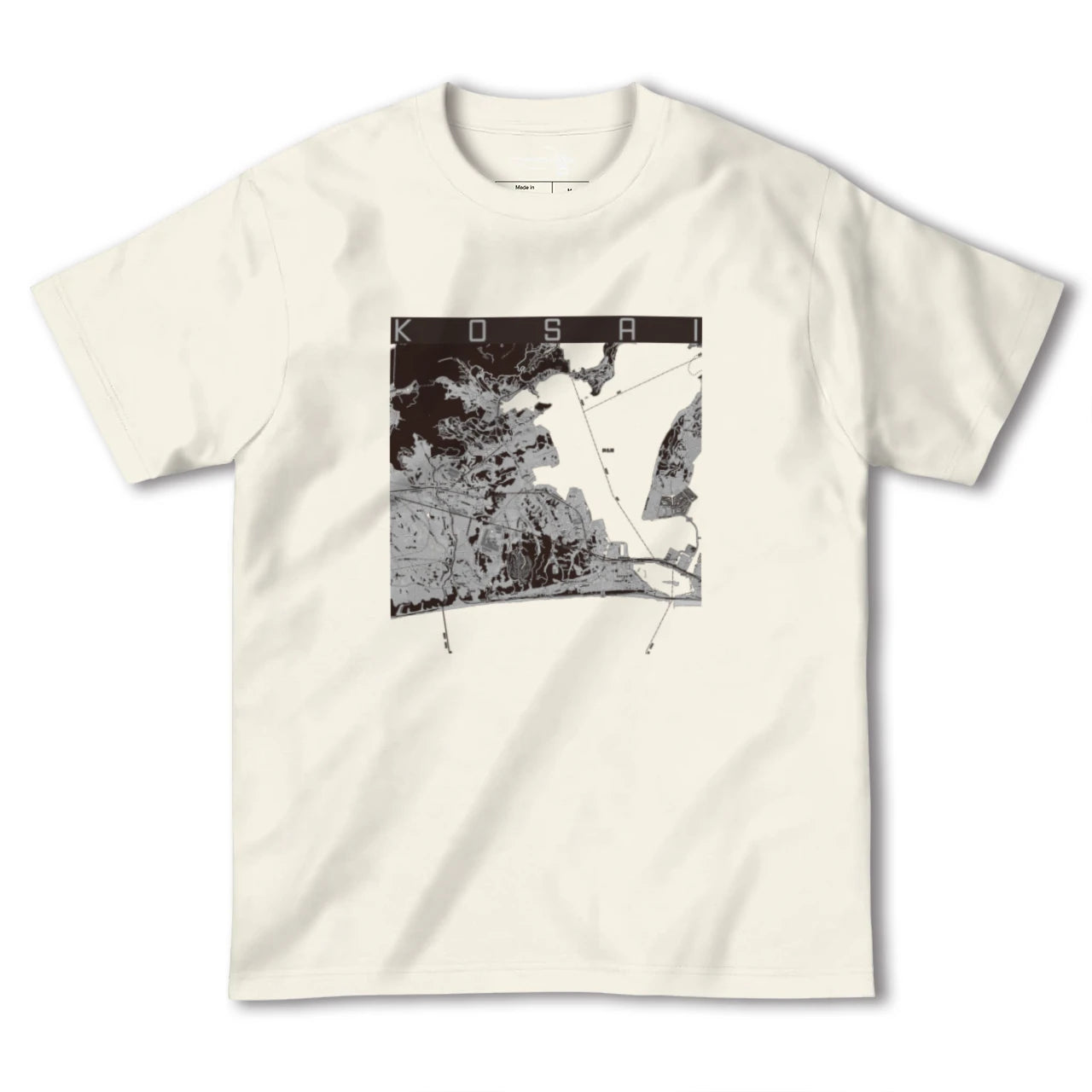 【湖西(静岡県)】地図柄ヘビーウェイトTシャツ