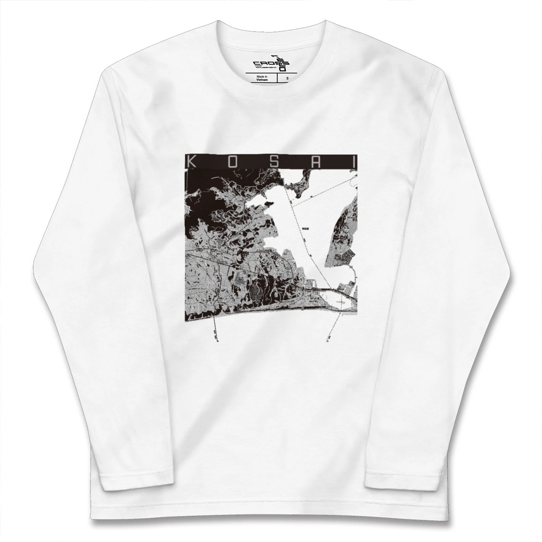 【湖西(静岡県)】地図柄ロングスリーブTシャツ