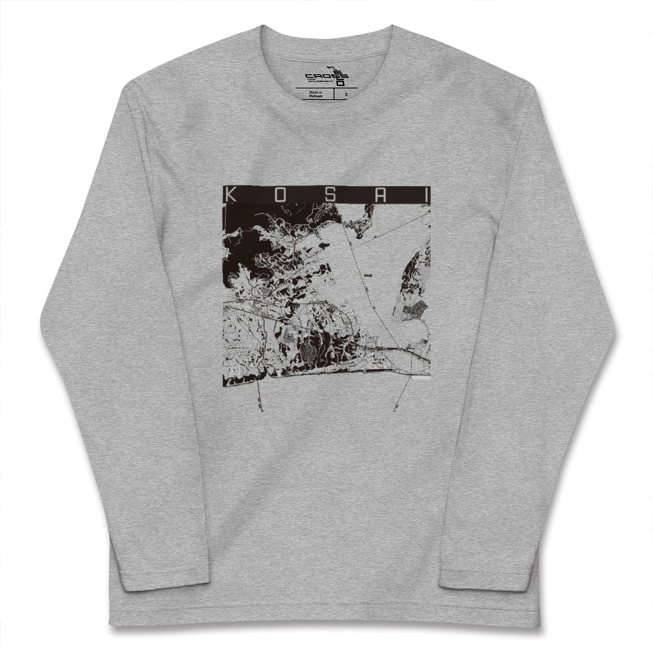 【湖西(静岡県)】地図柄ロングスリーブTシャツ
