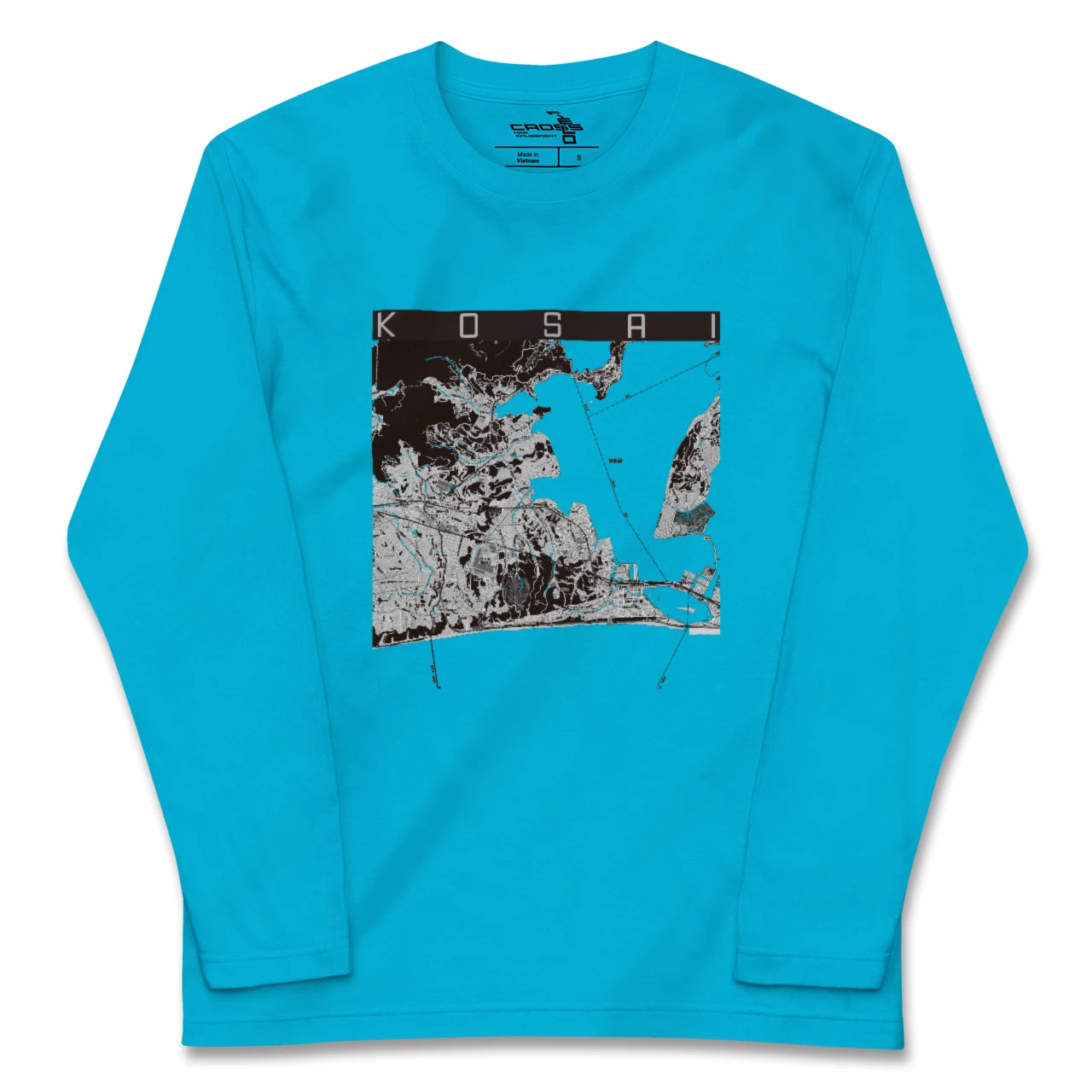 【湖西(静岡県)】地図柄ロングスリーブTシャツ