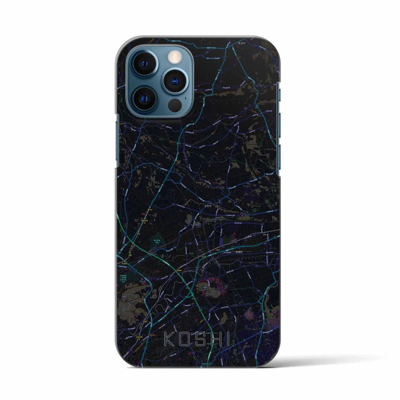 【合志(熊本県)】地図柄iPhoneケース(バックカバータイプ)