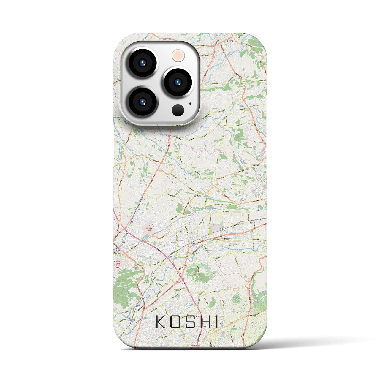 【合志(熊本県)】地図柄iPhoneケース(バックカバータイプ)
