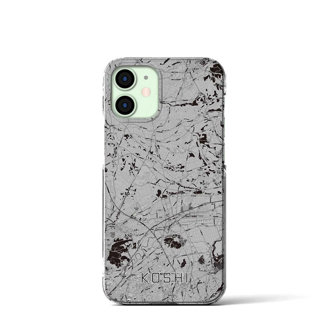 【合志(熊本県)】地図柄iPhoneケース(クリアタイプ)