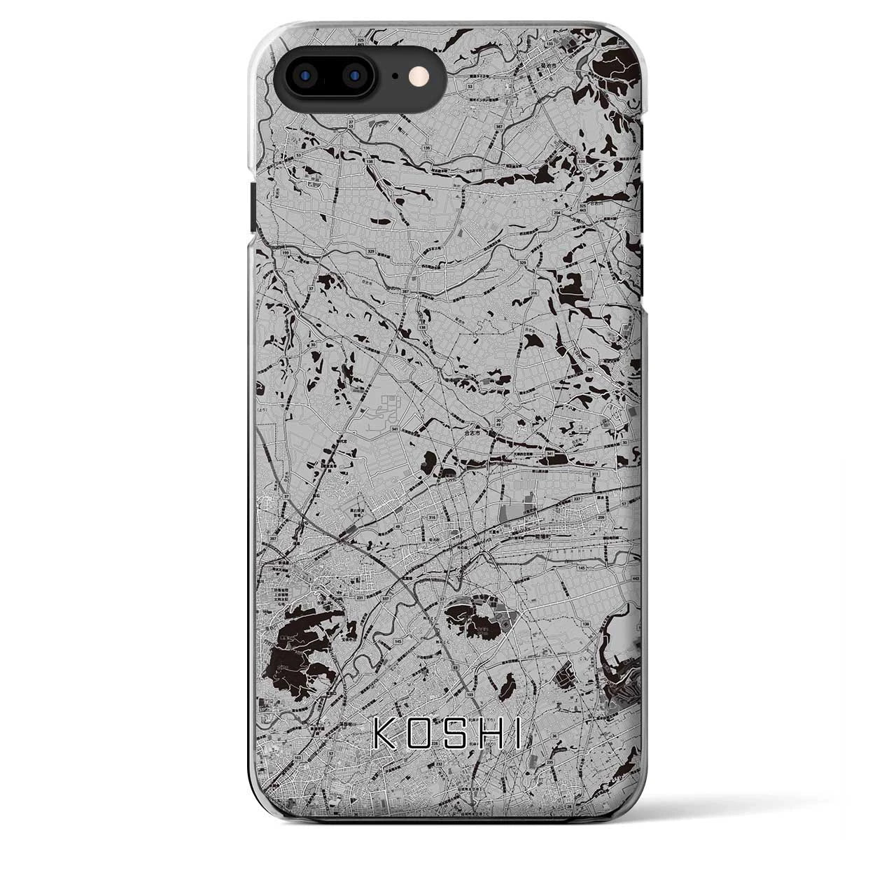 【合志(熊本県)】地図柄iPhoneケース(クリアタイプ)