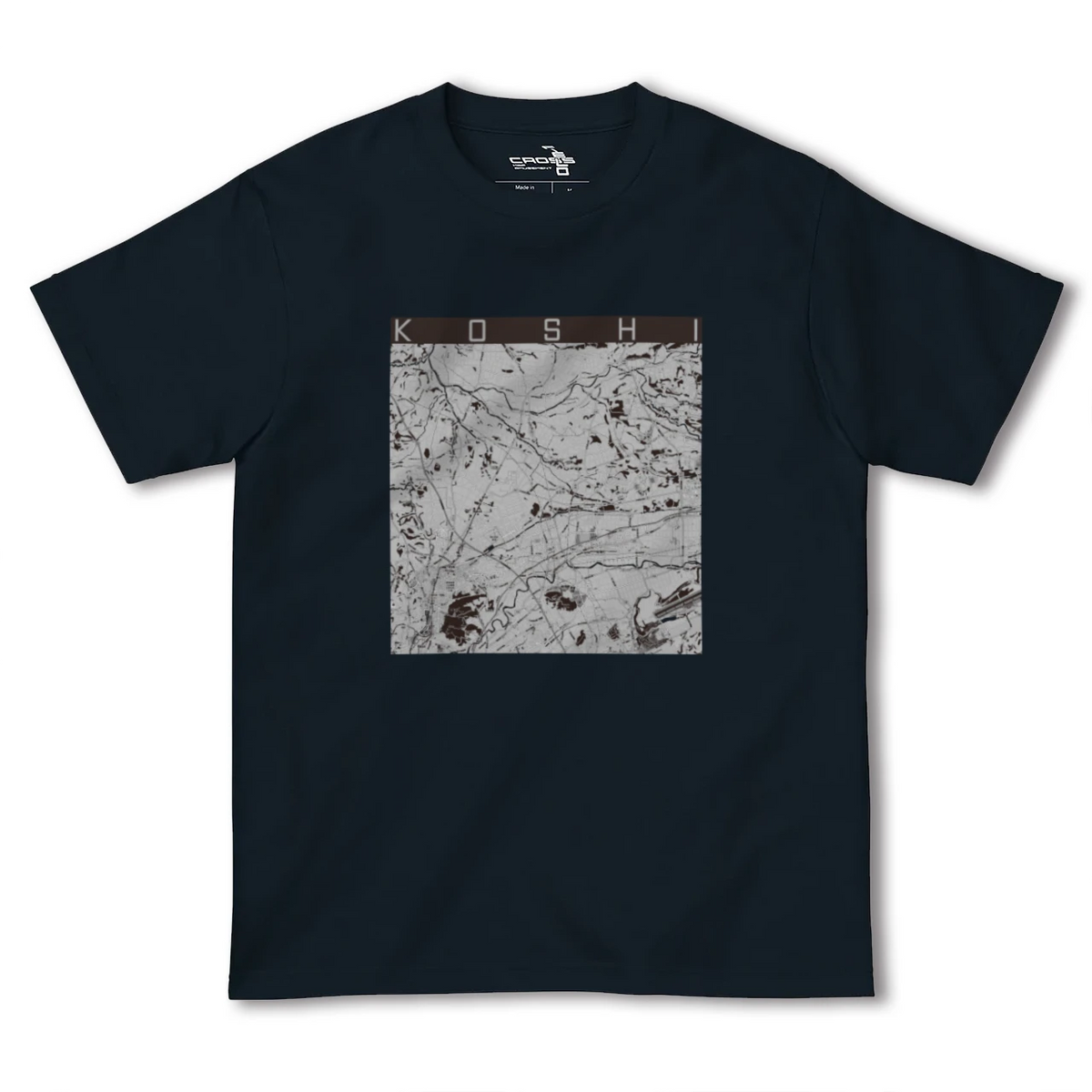 【合志(熊本県)】地図柄ヘビーウェイトTシャツ
