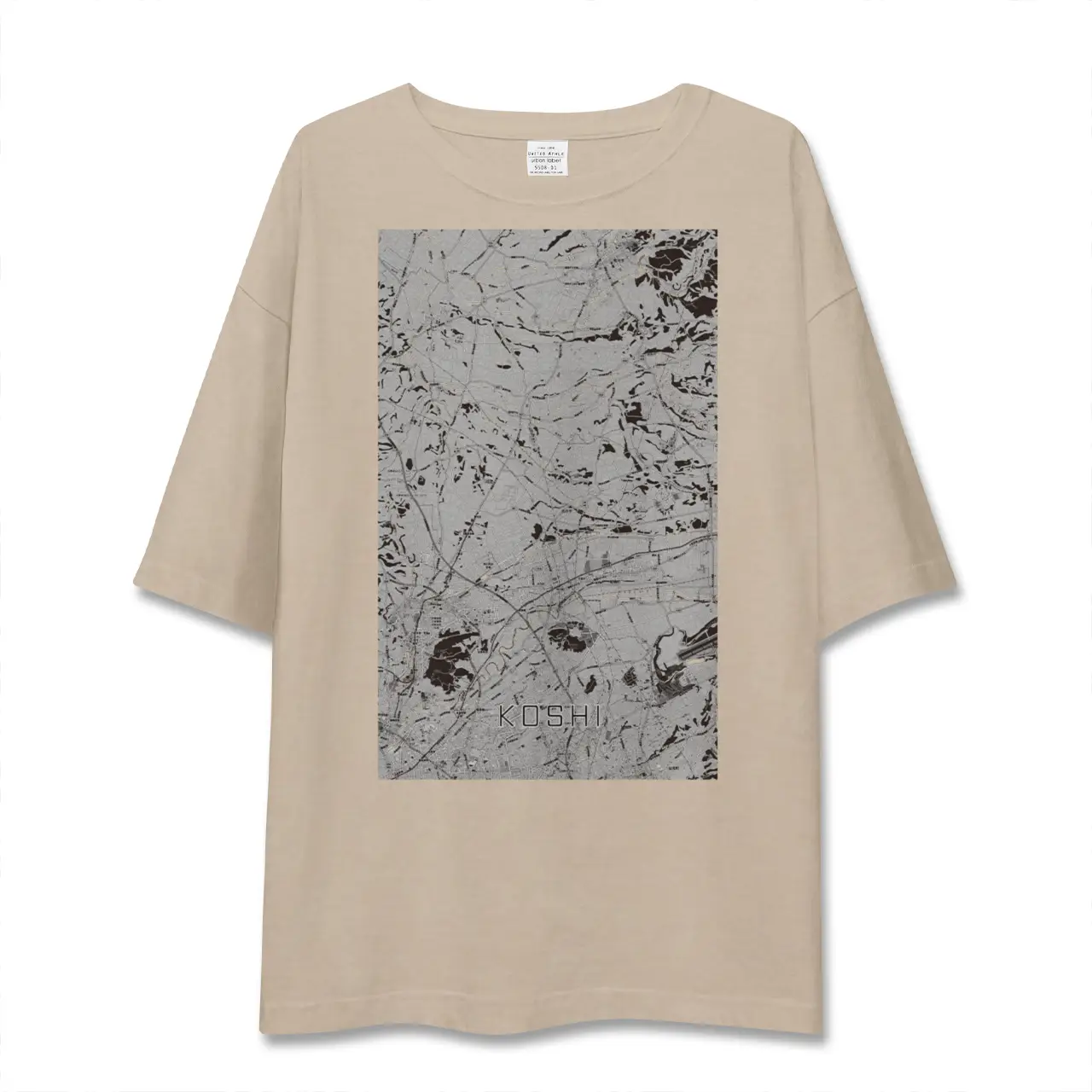 【合志(熊本県)】地図柄ビッグシルエットTシャツ