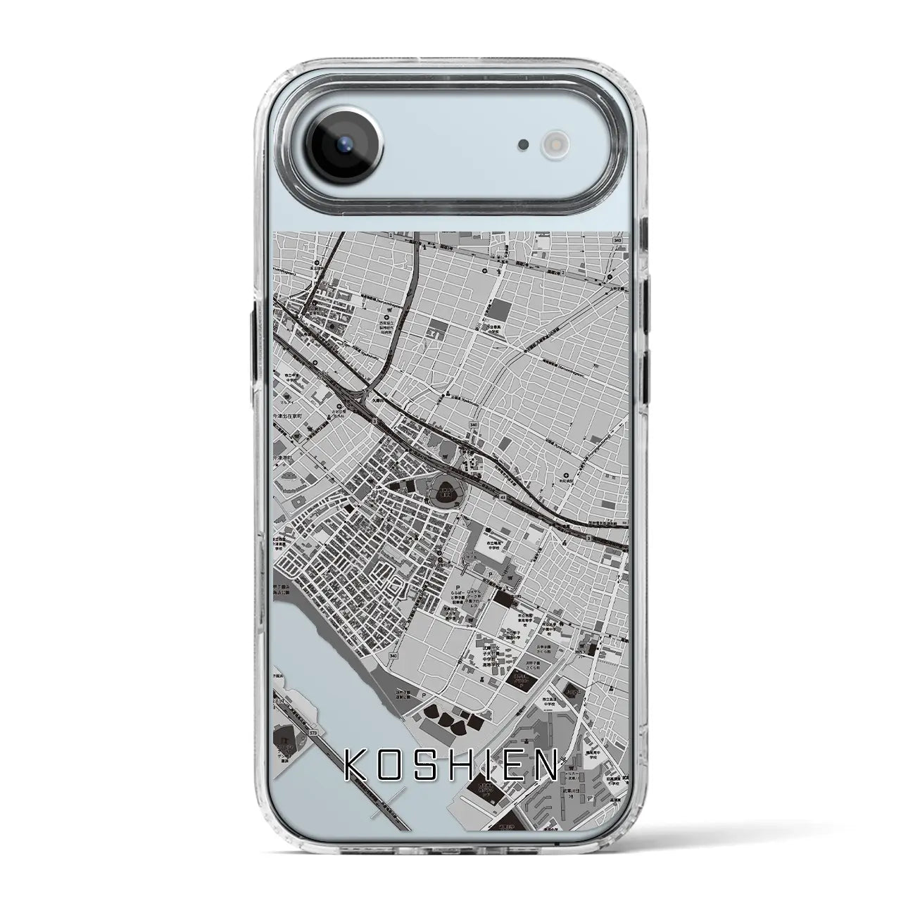 【甲子園(兵庫県)】地図柄iPhoneケース(MagSafeタイプ)