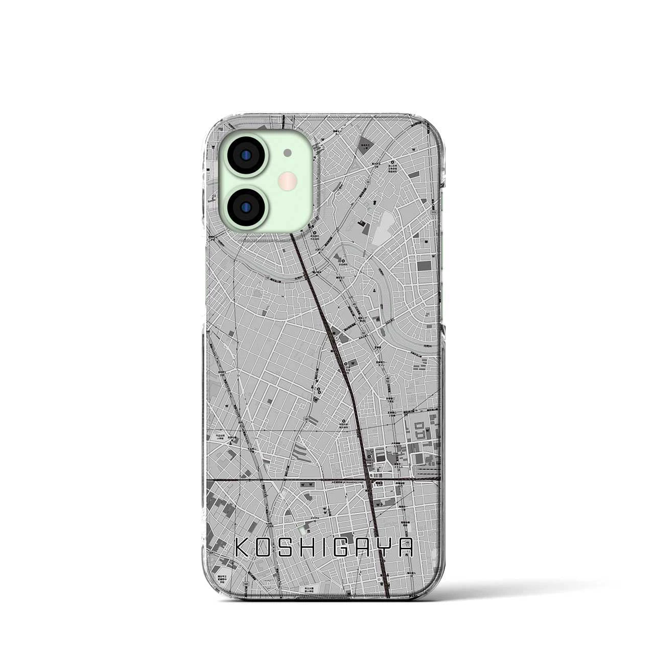 【越谷(埼玉県)】地図柄iPhoneケース(クリアタイプ)