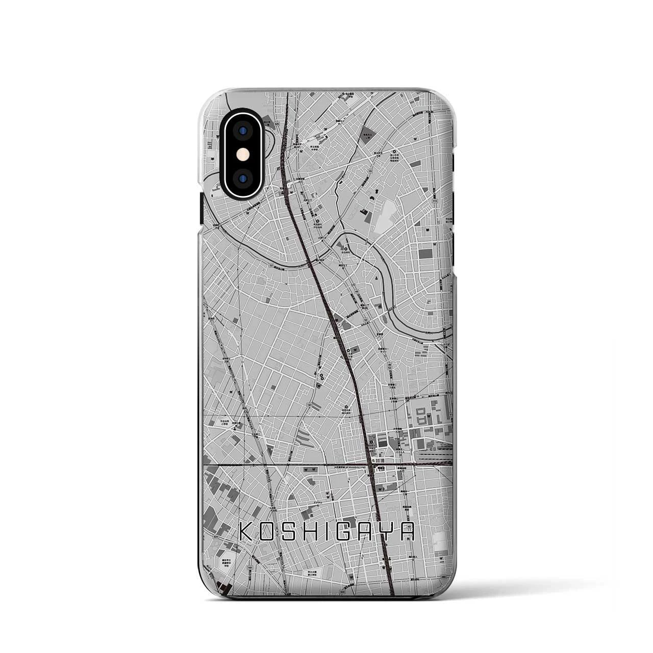 【越谷(埼玉県)】地図柄iPhoneケース(クリアタイプ)