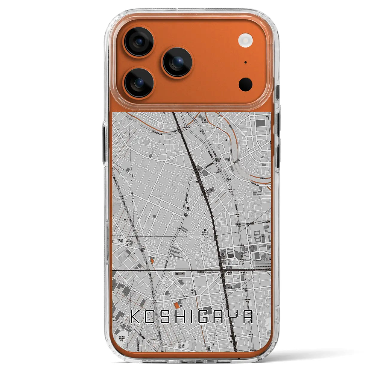 【越谷(埼玉県)】地図柄iPhoneケース(MagSafeタイプ)