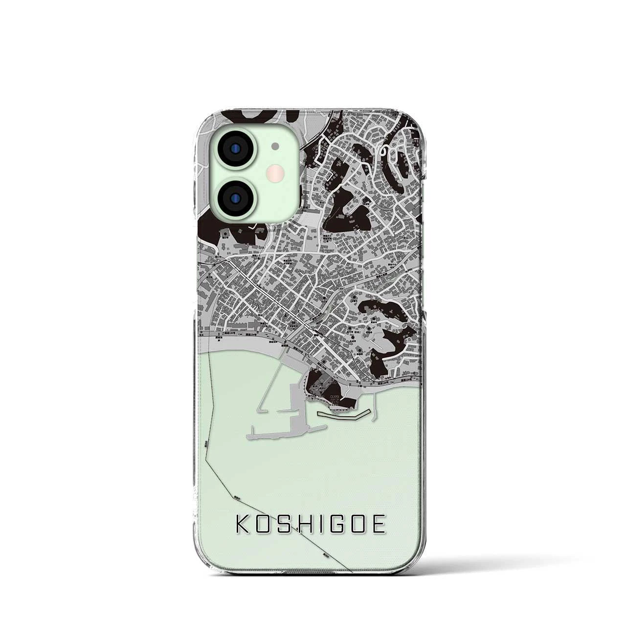 【腰越(神奈川県)】地図柄iPhoneケース(クリアタイプ)