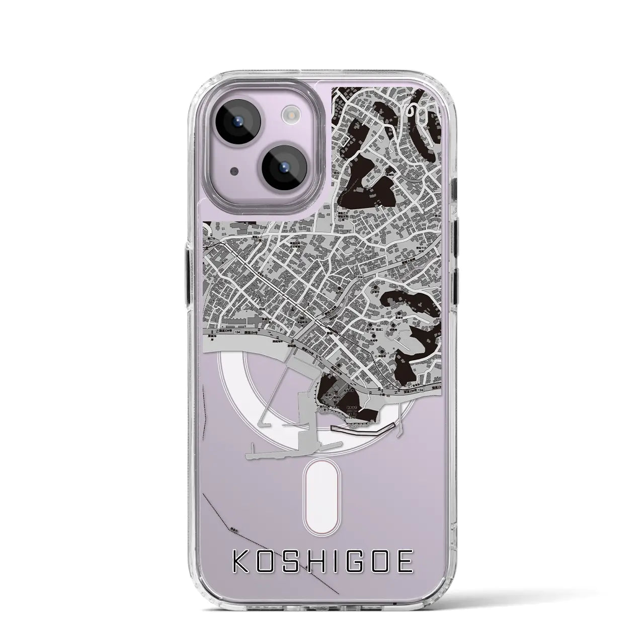 【腰越(神奈川県)】地図柄iPhoneケース(MagSafeタイプ)