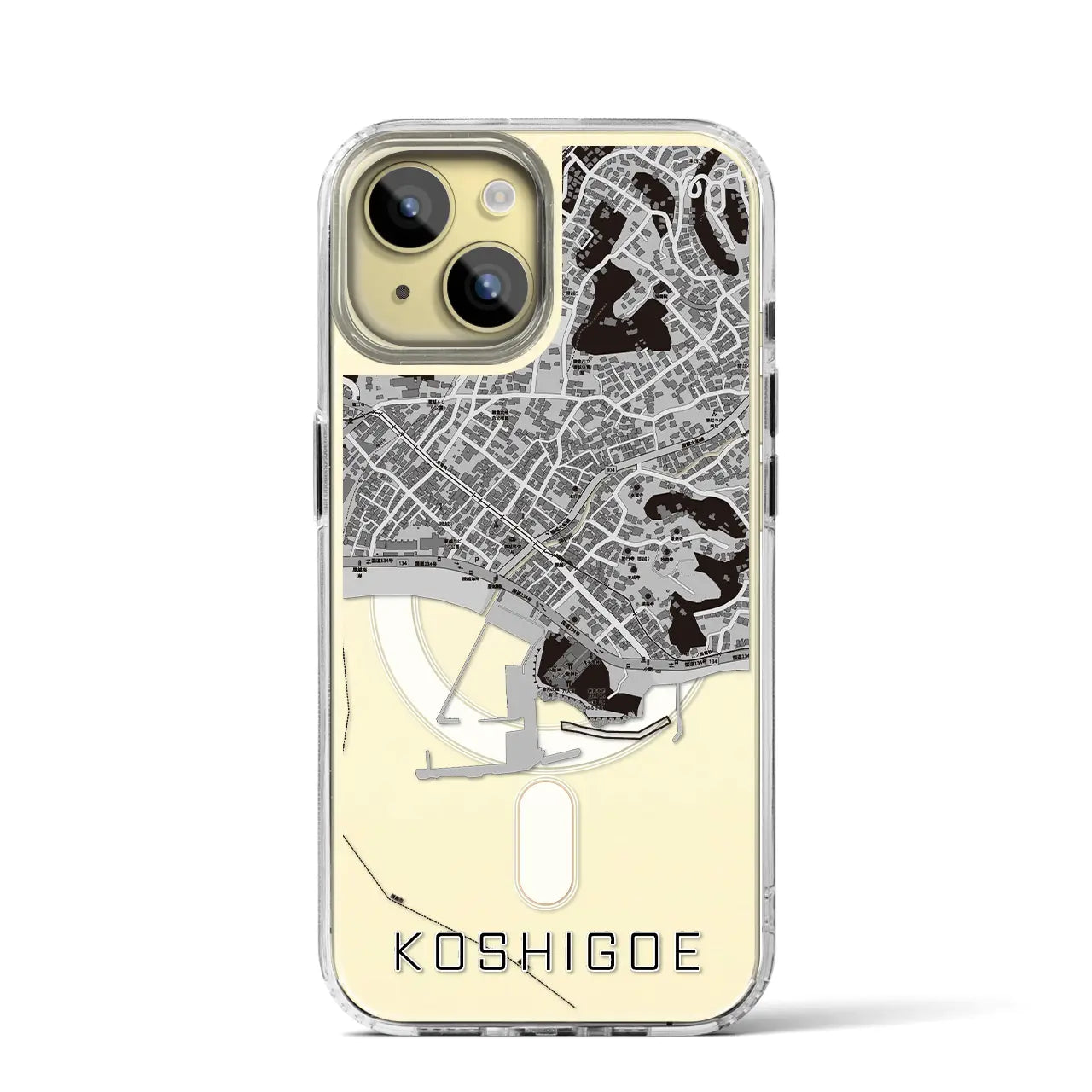 【腰越(神奈川県)】地図柄iPhoneケース(MagSafeタイプ)