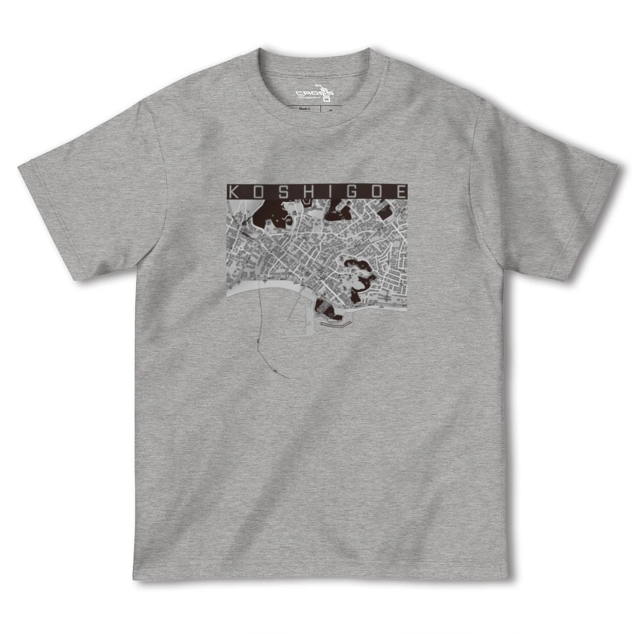 【腰越(神奈川県)】地図柄ヘビーウェイトTシャツ