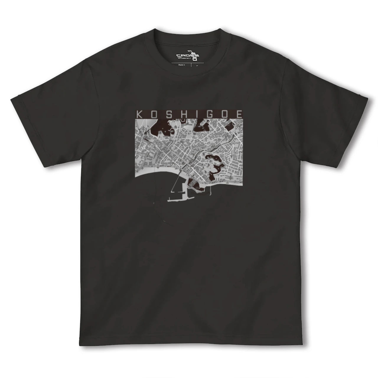 【腰越(神奈川県)】地図柄ヘビーウェイトTシャツ