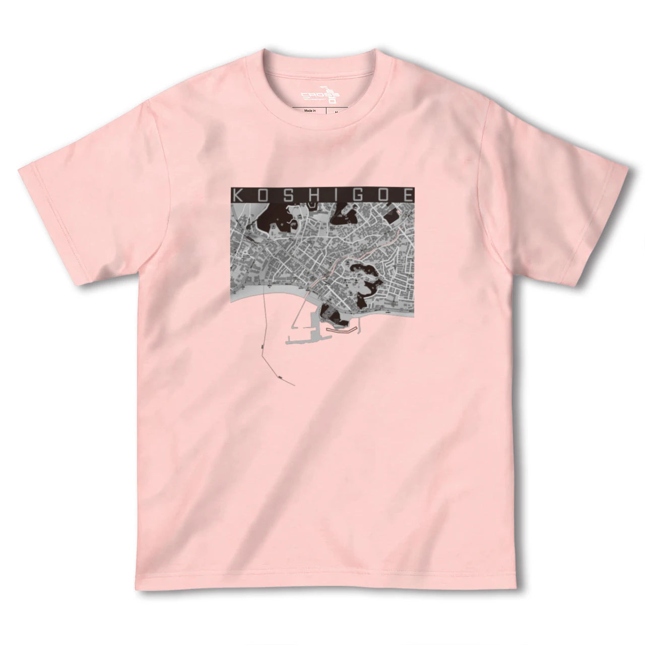 【腰越(神奈川県)】地図柄ヘビーウェイトTシャツ