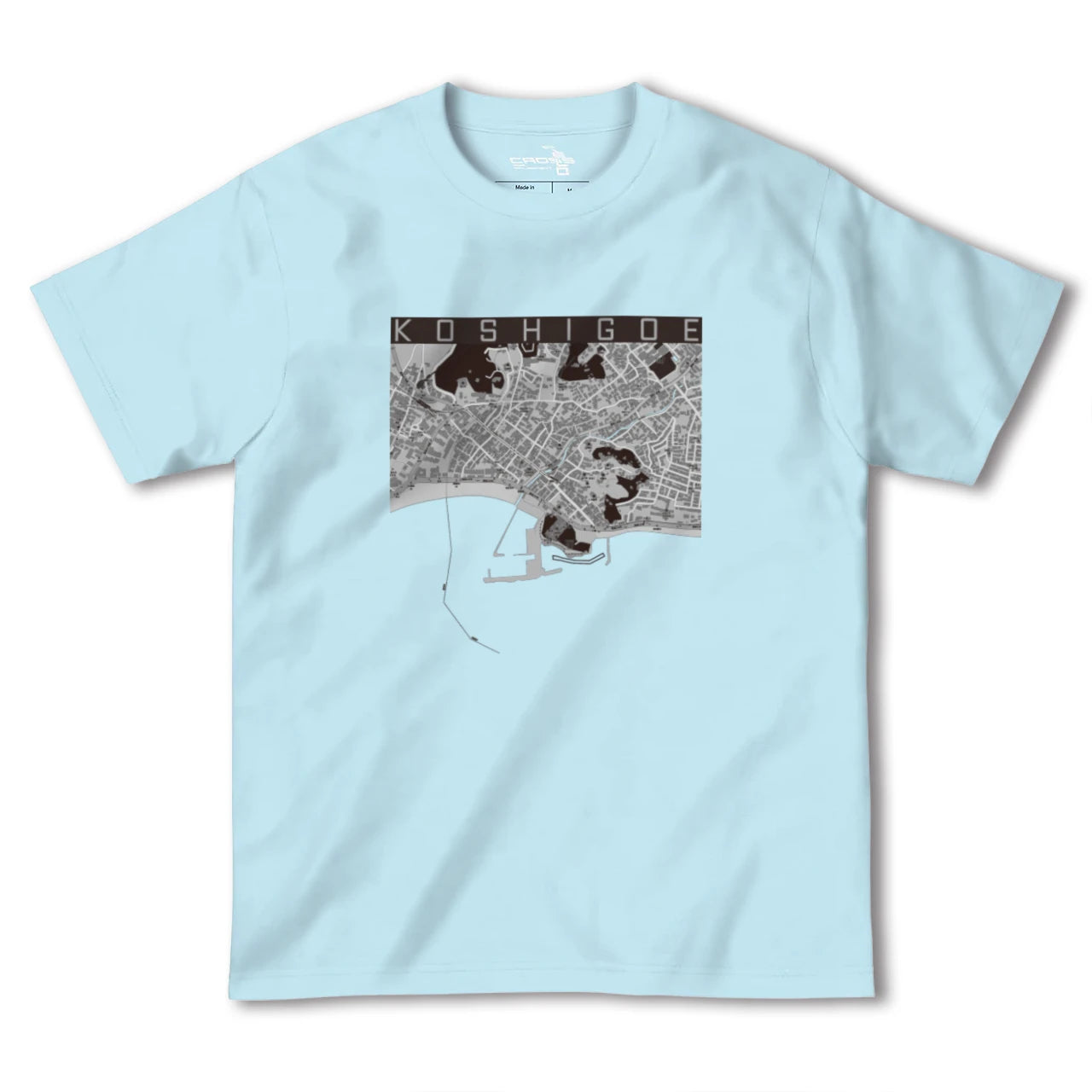 【腰越(神奈川県)】地図柄ヘビーウェイトTシャツ