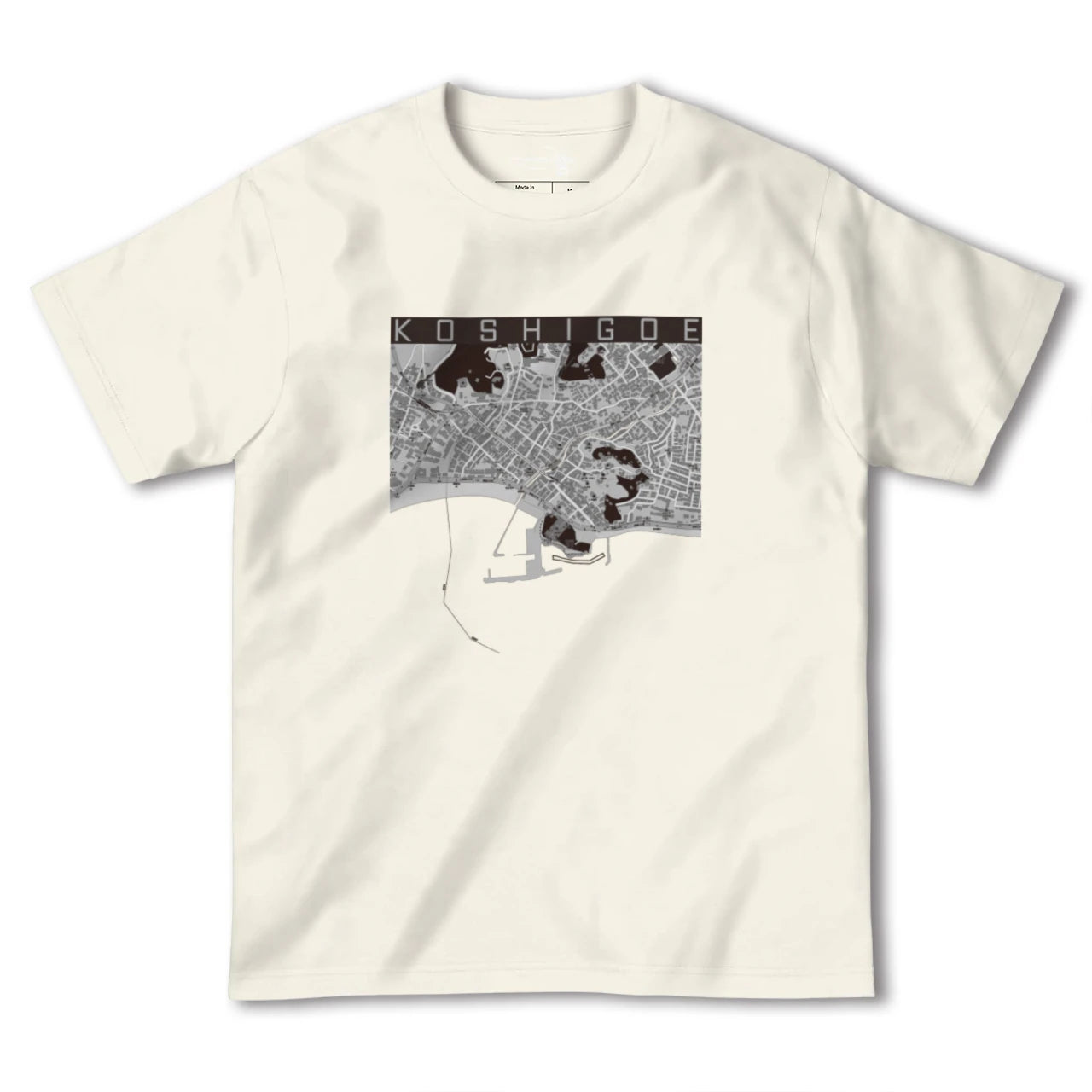 【腰越(神奈川県)】地図柄ヘビーウェイトTシャツ