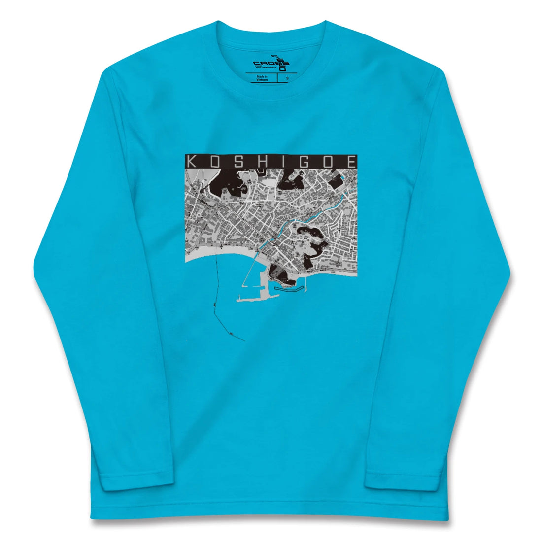 【腰越(神奈川県)】地図柄ロングスリーブTシャツ